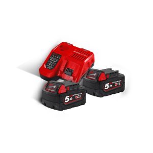 Milwaukee M18 NRG-502C – Kit 2 baterias M18 5.0Ah + carregador M12-18 FC – 4933471980
