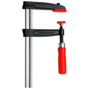 Bessey TPN-BE – Grampo de aperto de fundição maleável com punho em madeira
