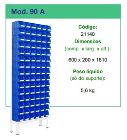 Suc – suportes simples – caixas stock – pés metal – 90a – 21140